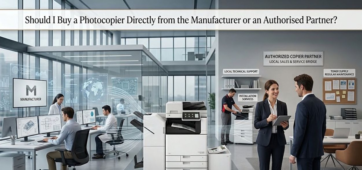 Should I Buy a Photocopier Directly from the Manufacturer or an Authorised Partner?